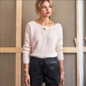 Sezane Leather Shorts